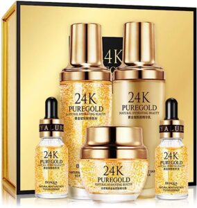 bottle set of BIOAQUA 24k Pure Gold Skin Serums