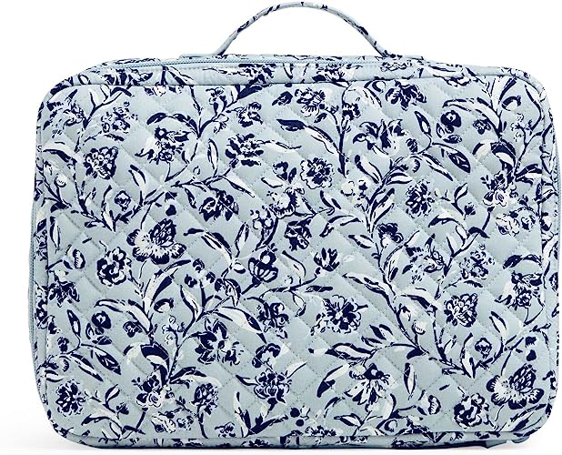 The Vera Bradley Deluxe Travel Cosmetic Makeup Bag